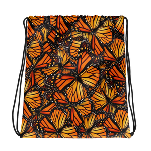 Monarch Butterfly Drawstring Bag