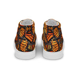 Monarch Butterfly Women’s High Top Canvas Shoes