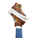 Monarch Butterfly Women’s High Top Canvas Shoes